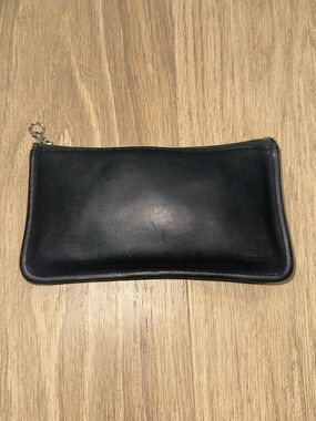 Vintage Coach Skinny Case Black Striped Lining 7170